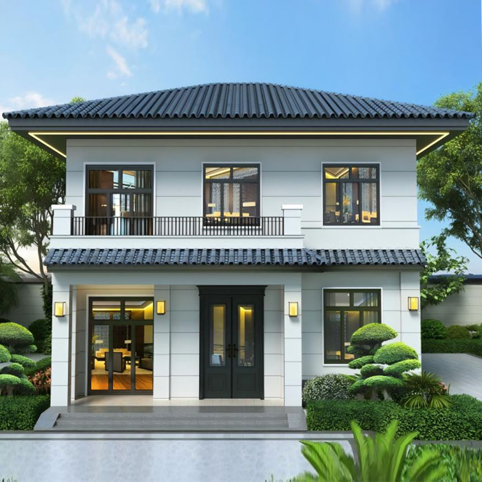 Earthquake Resistant Eco Layered Prefabricated Steel Structure Building Houses